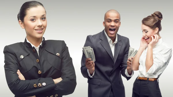 Equipo de jóvenes empresarios exitosos — Foto de Stock