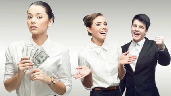 Team of young successful business people — Stock Photo, Image