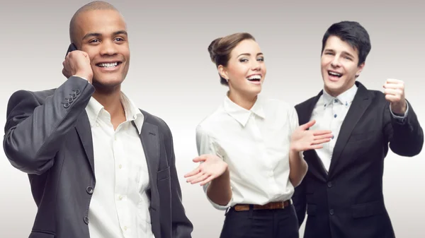 Team of young successful business people — Stock Photo, Image