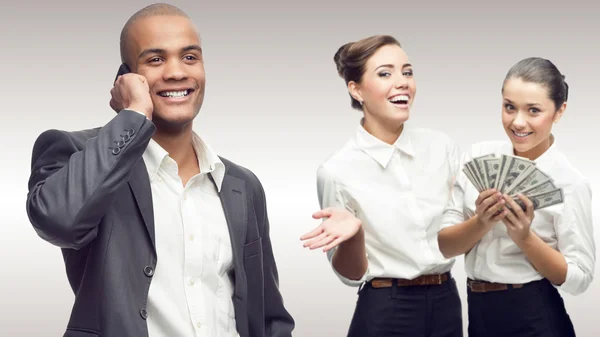 Team of young successful business people — Stock Photo, Image