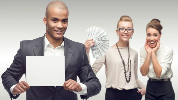 Team of young successful business people — Stock Photo, Image