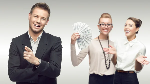 Team of young successful business people — Stock Photo, Image