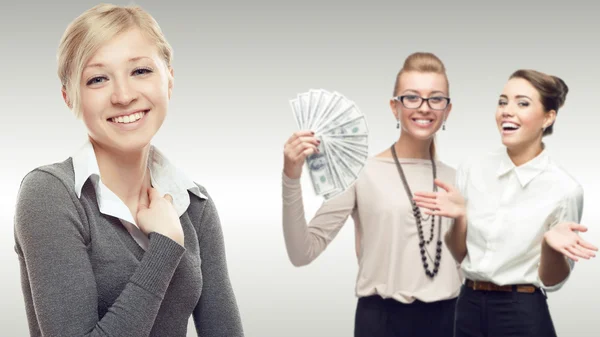 Team of young successful business women — Stock Photo, Image