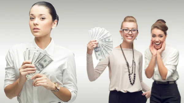 Team of young successful business women — Stock Photo, Image