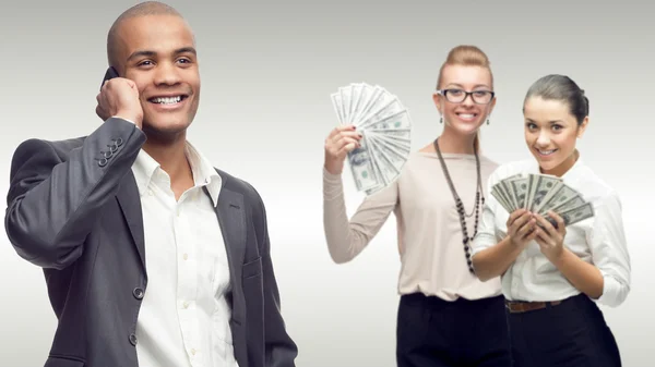 Team of young successful business people — Stock Photo, Image