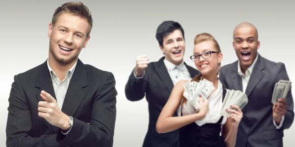 Team of young successful business people — Stock Photo, Image