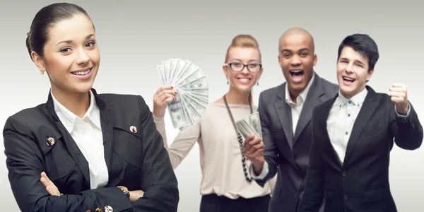 Team of young successful business people — Stock Photo, Image