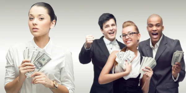 Team of young successful business people — Stock Photo, Image