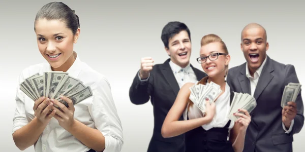 Team of young successful business people — Stock Photo, Image