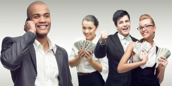 Team of young successful business people — Stock Photo, Image