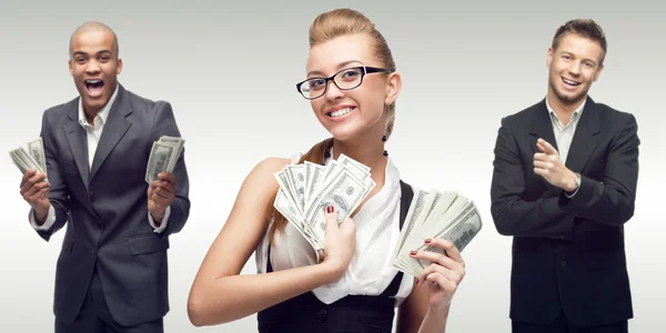 Team of young successful business people — Stock Photo, Image