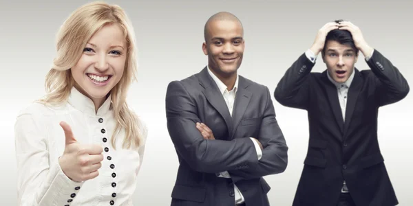 Team of young successful business people — Stock Photo, Image