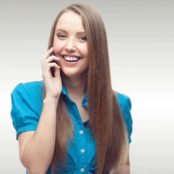 Sonriente joven mujer de negocios —  Fotos de Stock