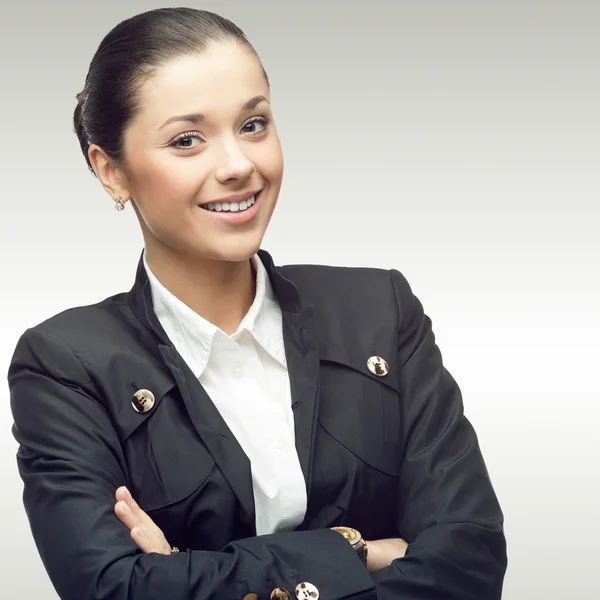 Smiling young business woman — Stock Photo, Image