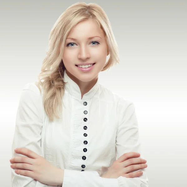 Smiling young business woman — Stock Photo, Image
