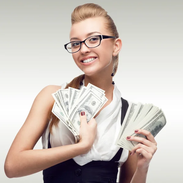 Smiling young business woman — Stock Photo, Image