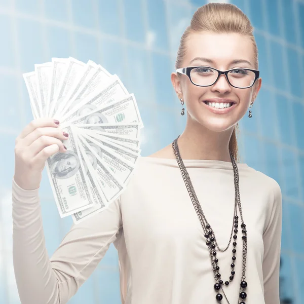 Smiling young business woman — Stock Photo, Image