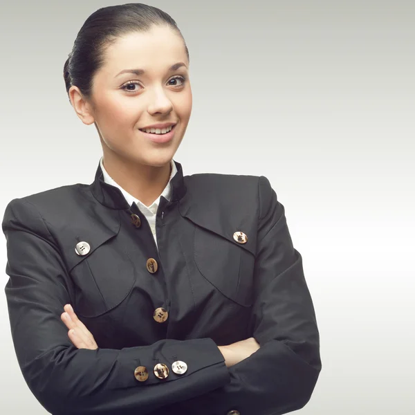 Smiling young business woman — Stock Photo, Image