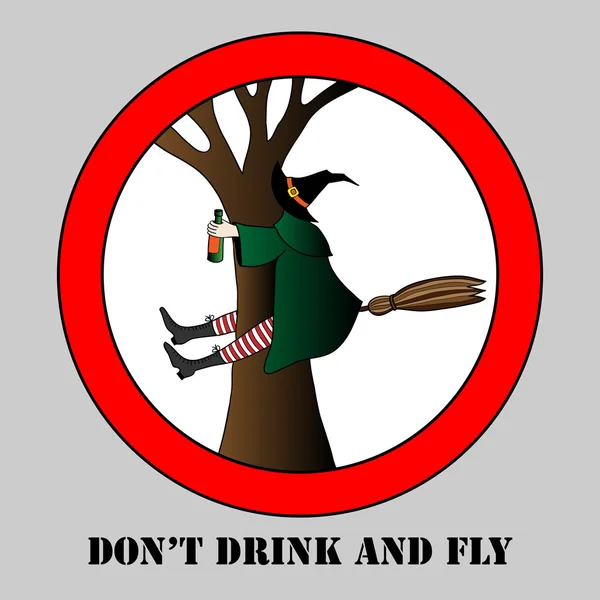 Do not drink and fly — Stock Illustration Do not drink and fly Vector Graphics