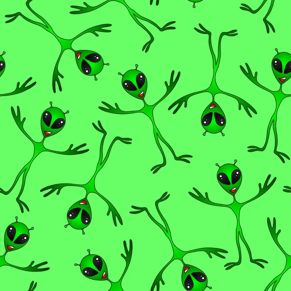 Смішні зелених прибульців — стоковий вектор