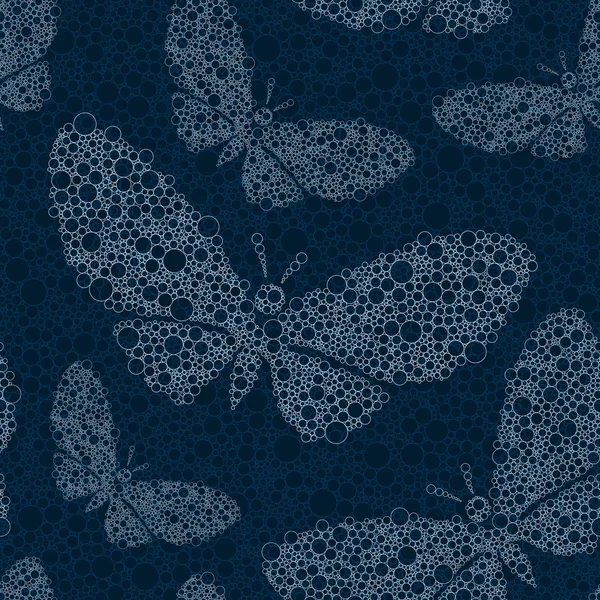 Papillon bleu vecteur — Image vectorielle