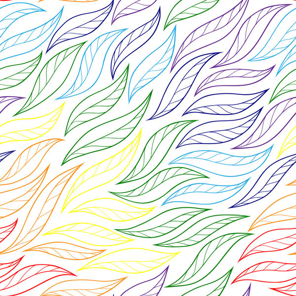 листья радужной рыбной сети
