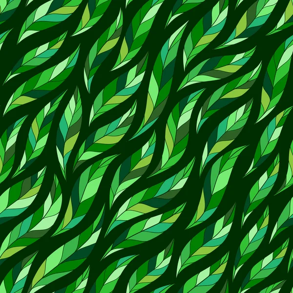 Hojas coloridas abstractas verdes — Archivo Imágenes Vectoriales