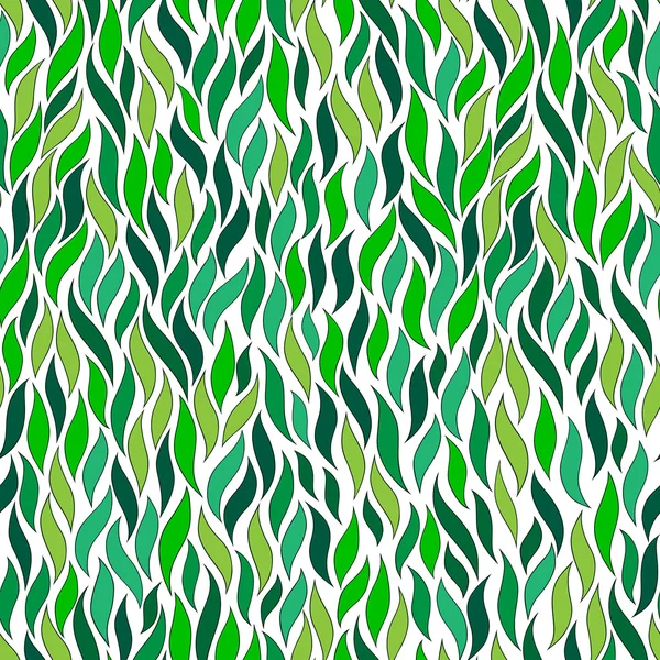 Folhas coloridas abstratas verdes — Vetor de Stock