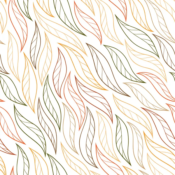 Autunno colorato vettoriale foglie — Vettoriale Stock