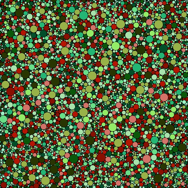 Vector abstracto patrón sin costura pequeños círculos verdes rojos — Archivo Imágenes Vectoriales