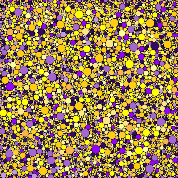 Pequeños círculos amarillos púrpura textura fondo — Archivo Imágenes Vectoriales