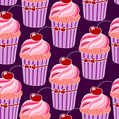 Pembe kekler sorunsuz arka plan