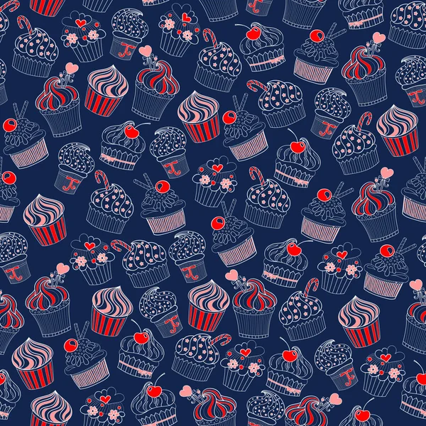 cupcake seamless modeli