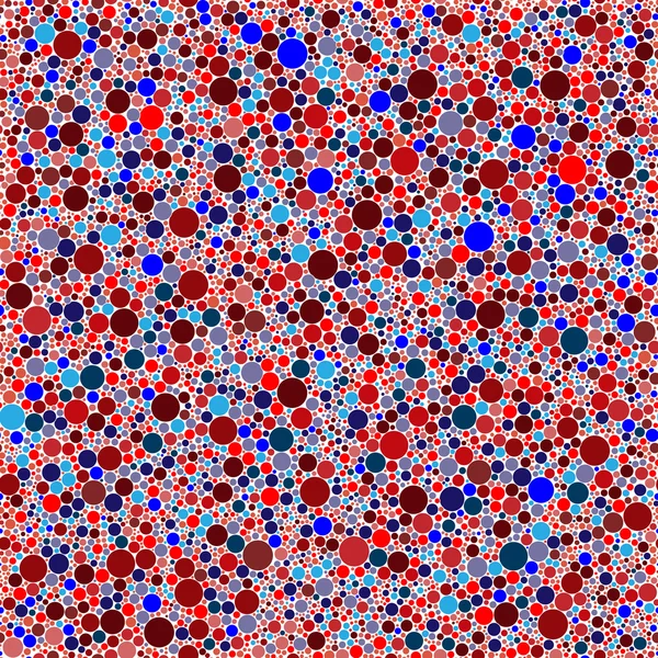 Vector abstracto patrón inconsútil pequeño rojo círculos azules textura — Archivo Imágenes Vectoriales