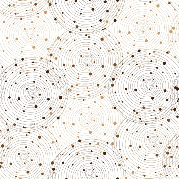 Nahtlose handgezeichnete Muster mit grauen Spiralen. Vektorillustrationen — Stockvektor