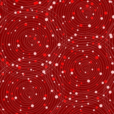 Vektör kumaş daireler el ile Seamless Modeli arka plan çizmek