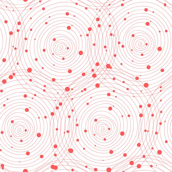 Círculos de tela vectorial fondo de patrón sin costura con dibujo a mano — Archivo Imágenes Vectoriales