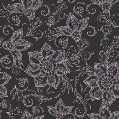 Kına Mehendi dövme Seamless Modeli