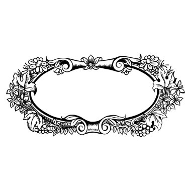 Retro süsleme bilmece ile oyma vektör vintage kenarlık çerçevesi