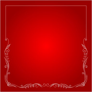 Sevgililer günü için tebrik çerçeve