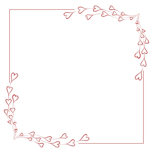 Greeting frame for valentine's day — Stock Vector