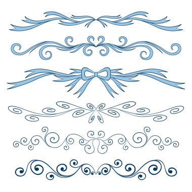 Kaligrafi Sevgililer günü öğeleri ayarla