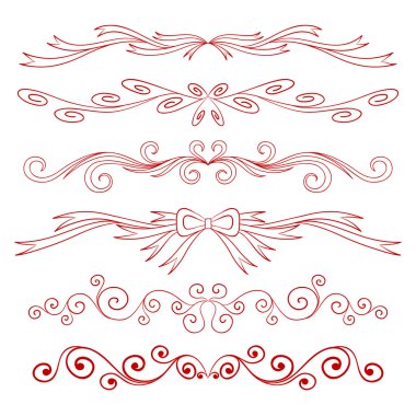 Kaligrafi Sevgililer günü öğeleri ayarla