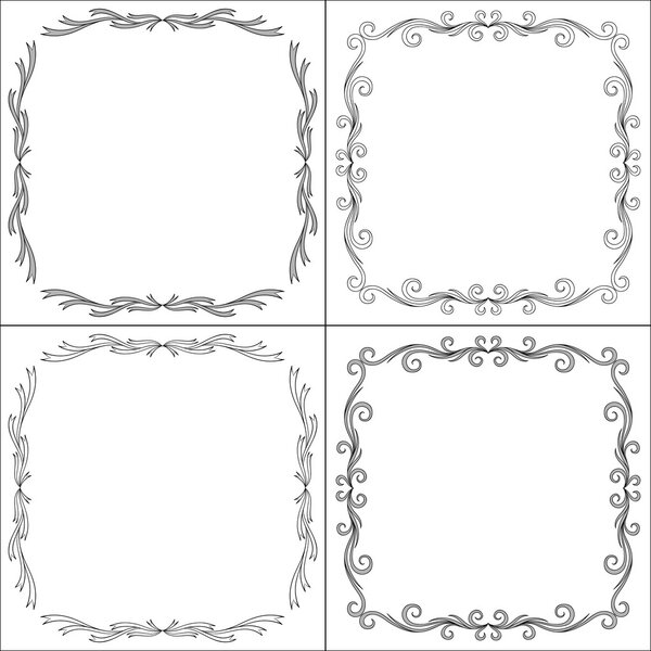 Vector decorative frames
