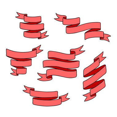 Vintage şerit Banner koymak