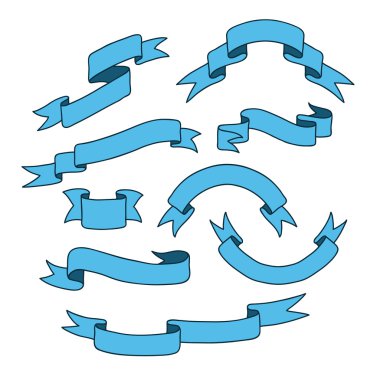 Vintage şerit Banner koymak