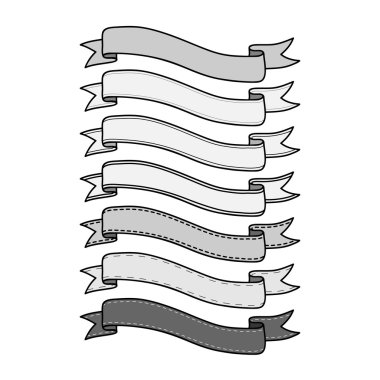 Vintage şerit Banner koymak