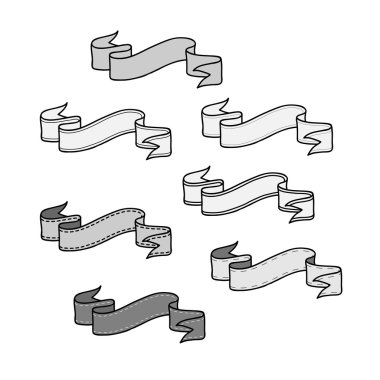 Vintage şerit Banner koymak