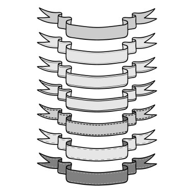 Vintage şerit Banner koymak