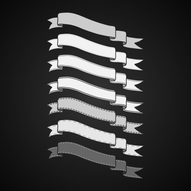 Vintage şerit Banner koymak